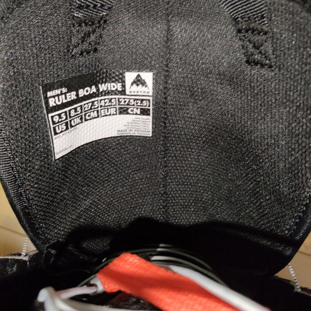 未使用品　バートンRuler BOA スノーボードブーツ　27.5cmグラトリ