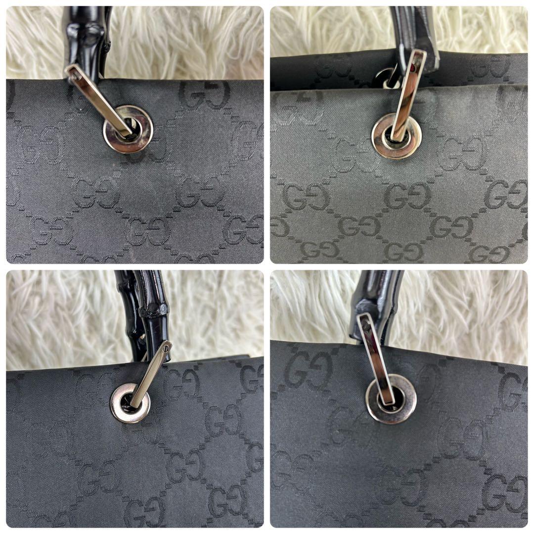 GUCCI トートバッグ ハンドバッグ ナイロン GG　バンブー 総柄