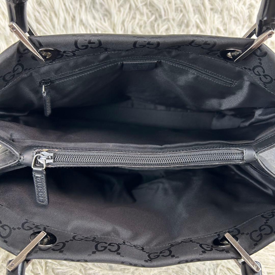 GUCCI トートバッグ ハンドバッグ ナイロン GG　バンブー 総柄