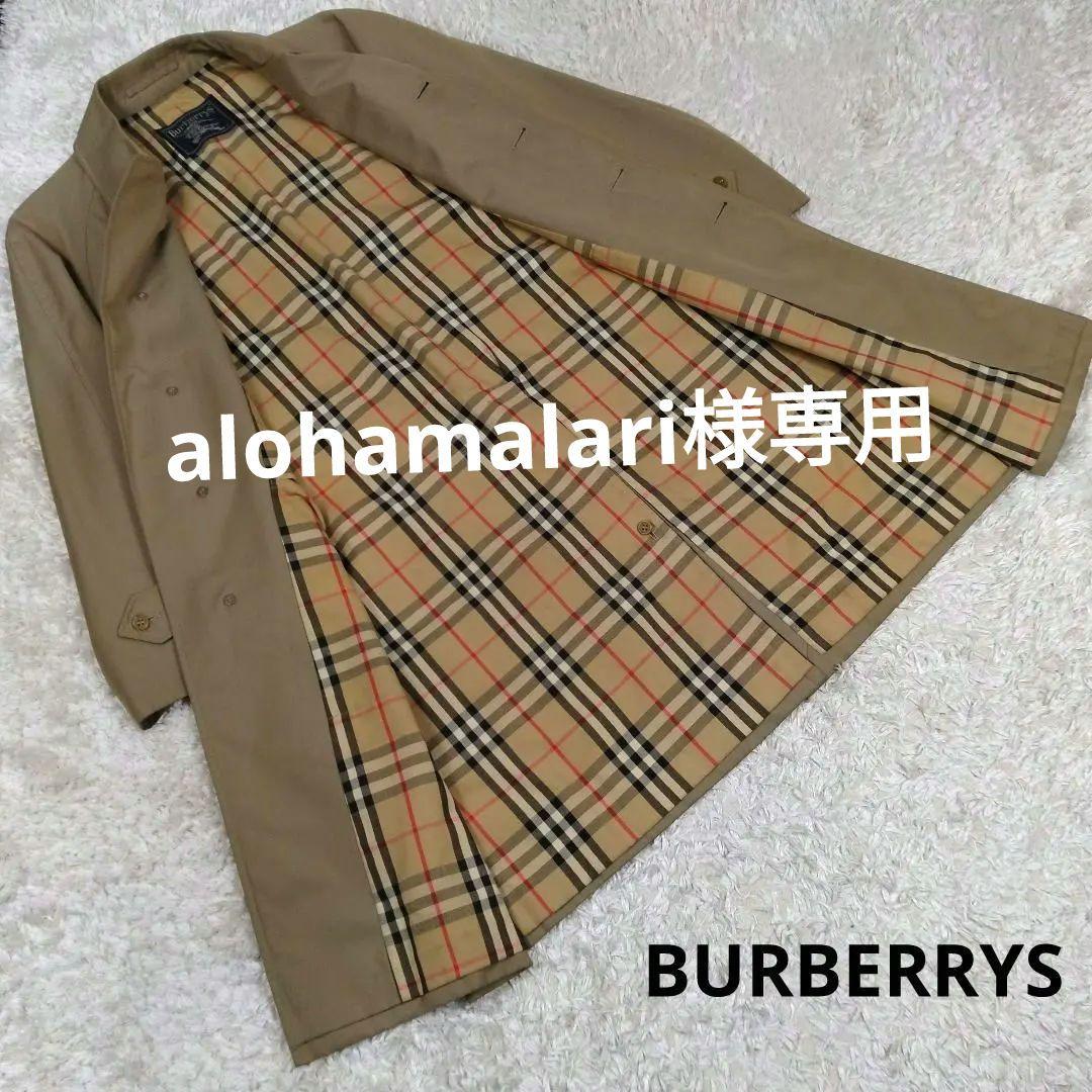 メンズ☆バーバリーズ　トレンチコート　ノバチェック　総柄　C-TK-83　M〜L