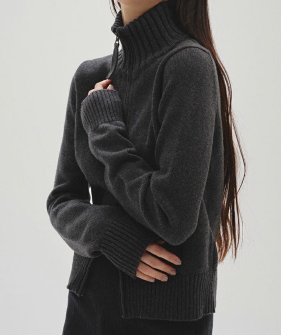 トップス Compact Zip Knit todayful