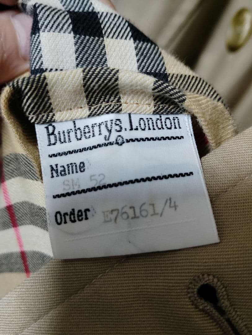 美品 70s〜80s Burberry タブルトレンチコート 英国製