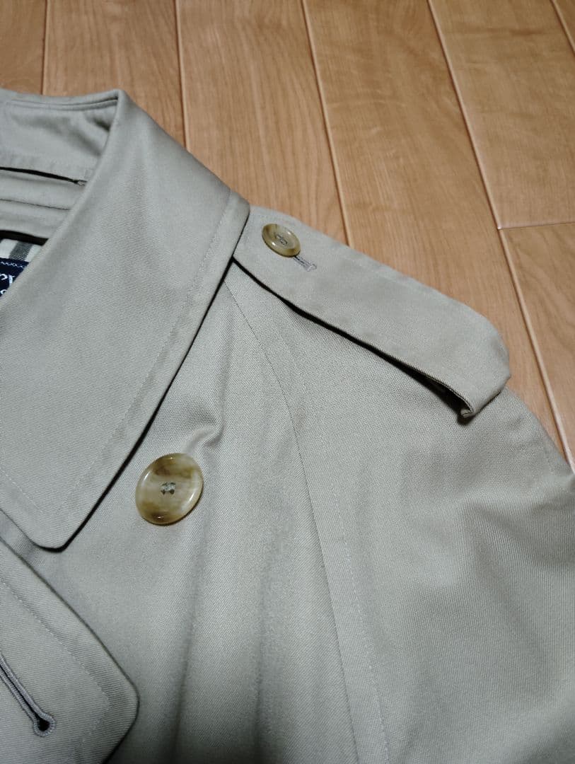 美品 70s〜80s Burberry タブルトレンチコート 英国製