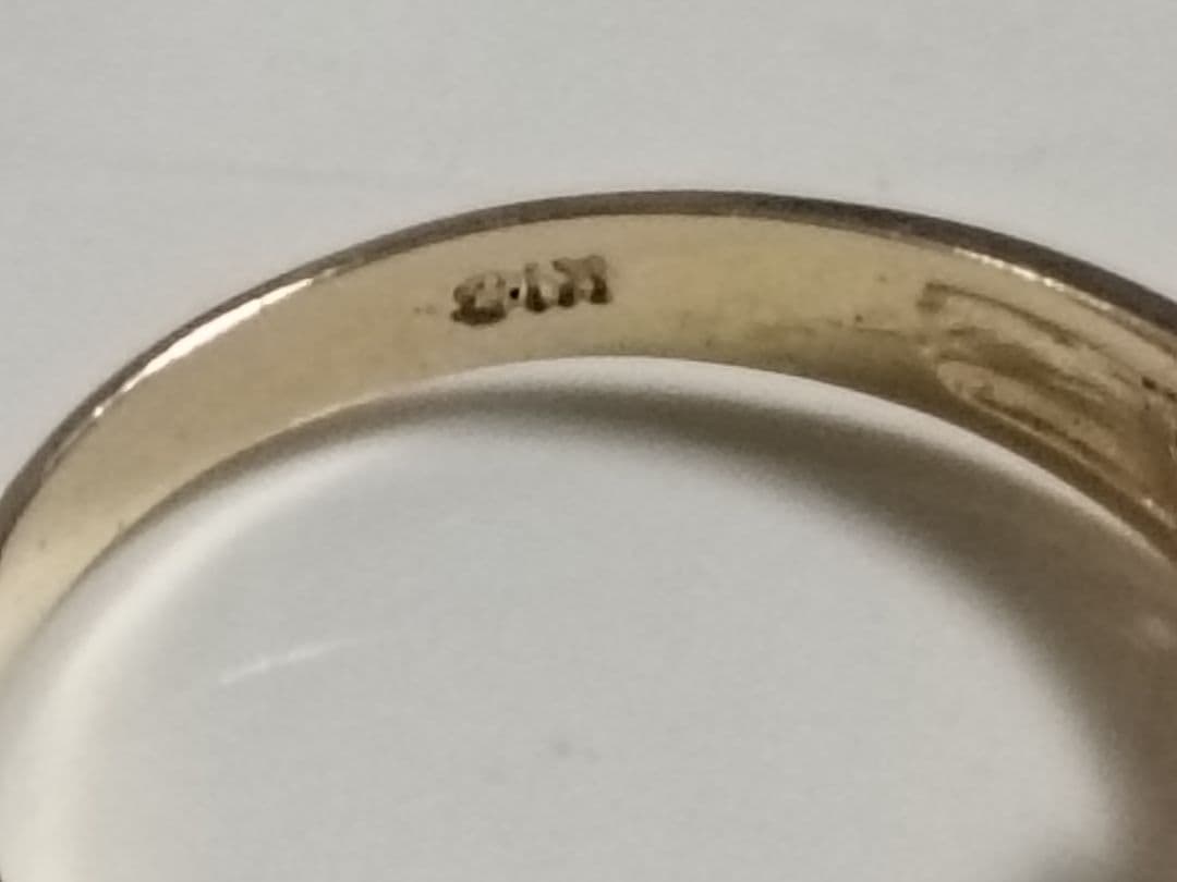 K18 唐草 透かし デザインリング 約2.2g 指輪 ゴールド 18金