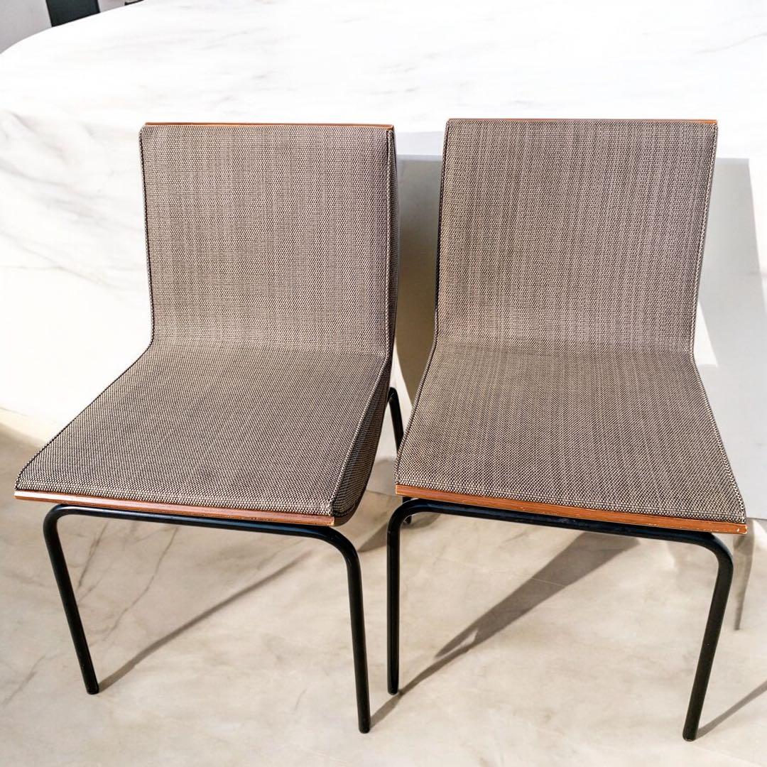 Abord アボール デザインチェア 2脚セット 椅子 インテリア ブラウン