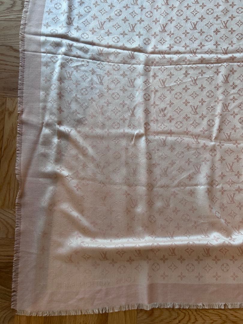 LOUIS VUITTON ピンク モノグラム ストール