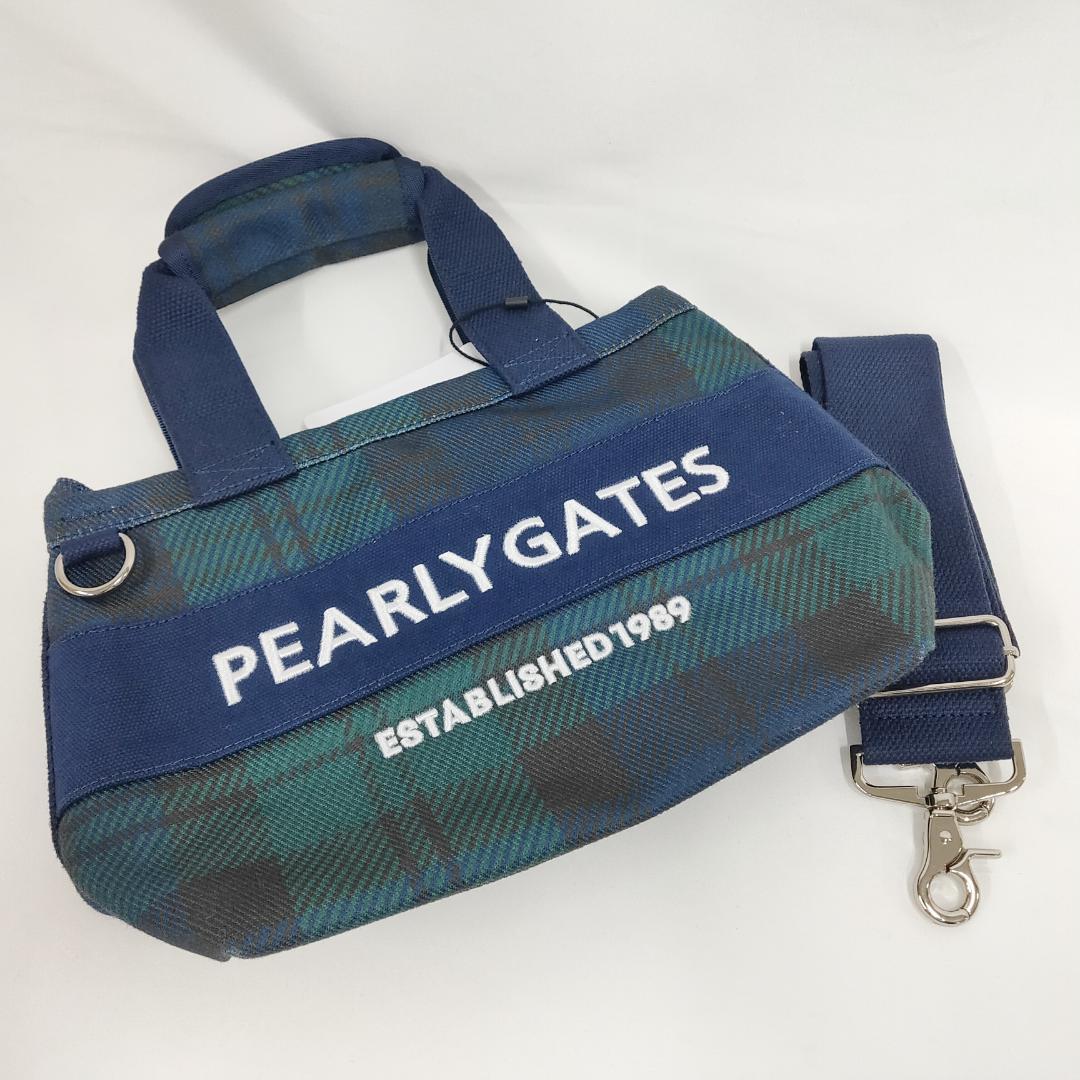 ○★新品未使用 PEARLY GATES ブラックウォッチカートバッグ 2WAY