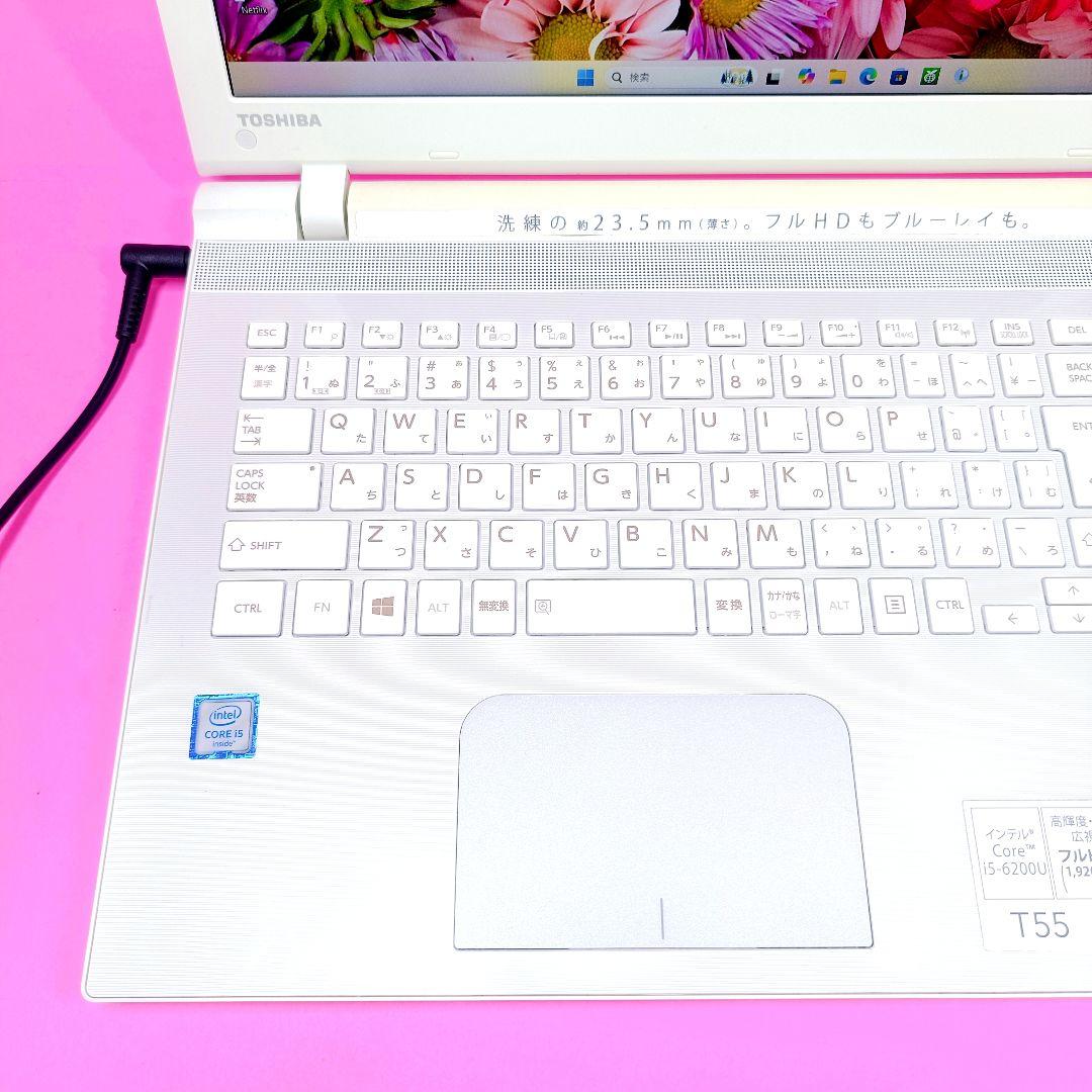 高速SSD500✨i5✨ブルーレイ✨オフィス✨フルHD✨カメラ付ノートパソコン