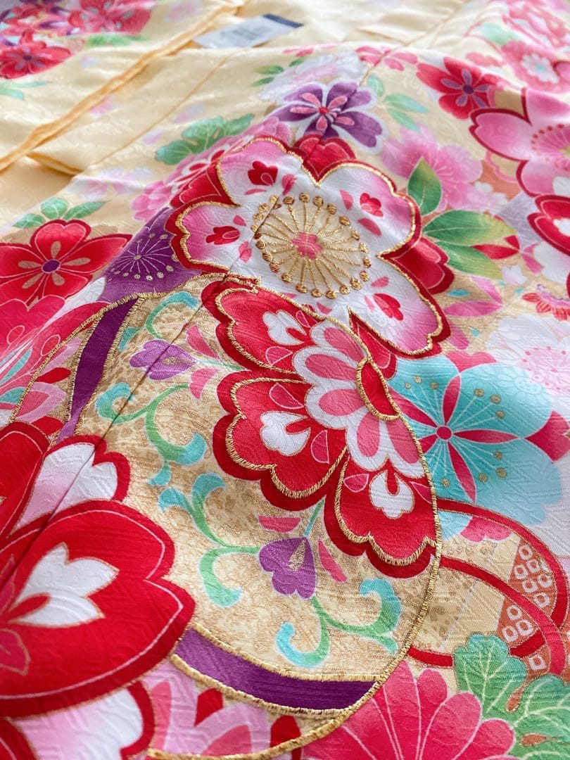 新品　三松謹製　四つ身着物　７歳七五三