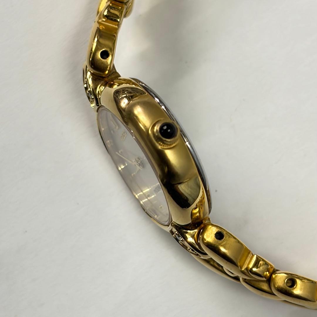 タ*ー様 美品 SEIKO Exceline レディース腕時計 2Pダイヤ入 ゴ