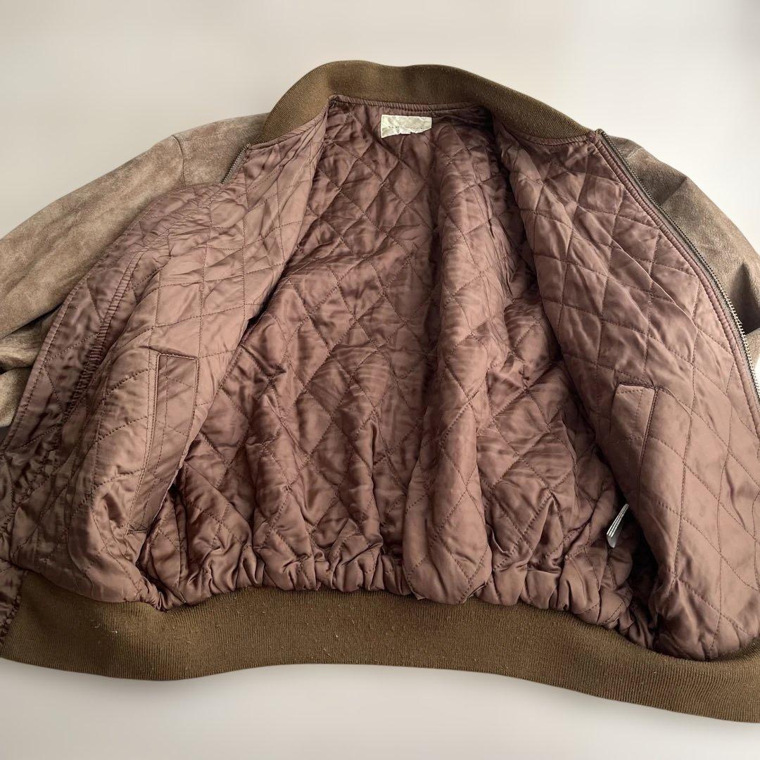 90s スウェード ジャケット MA-1 MELROSE vintage 短丈