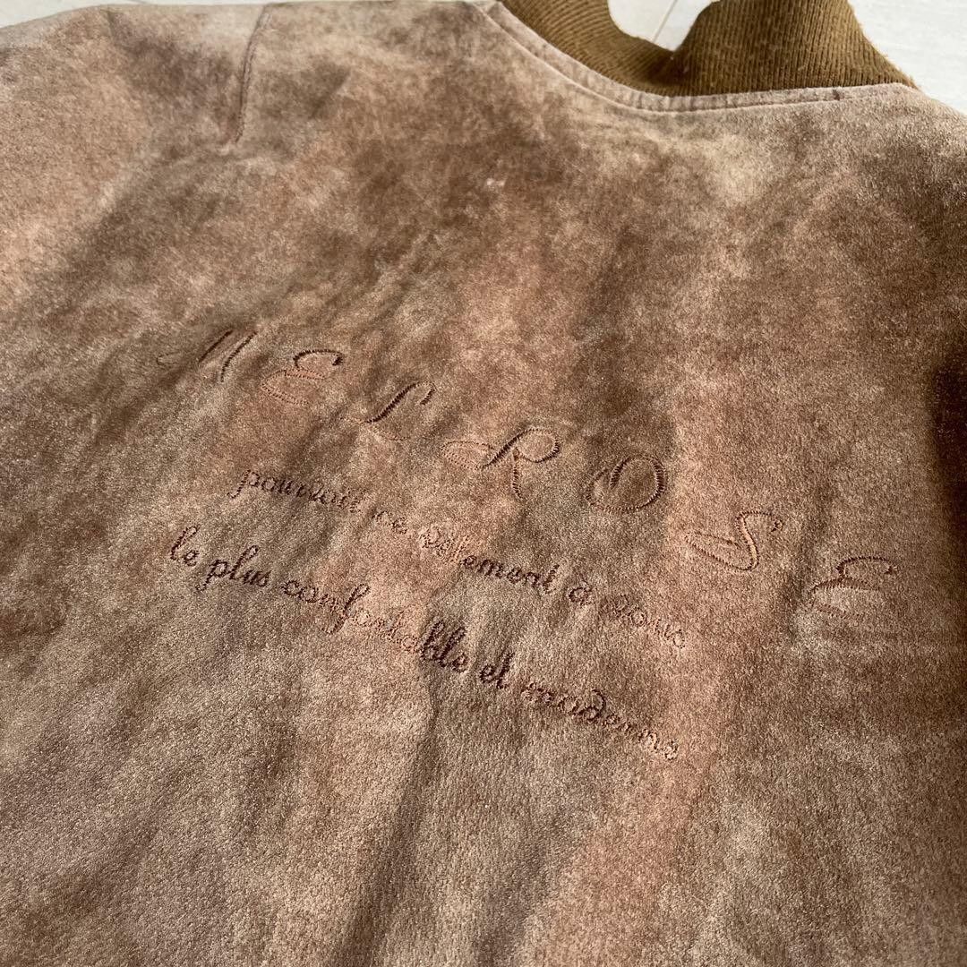 90s スウェード ジャケット MA-1 MELROSE vintage 短丈