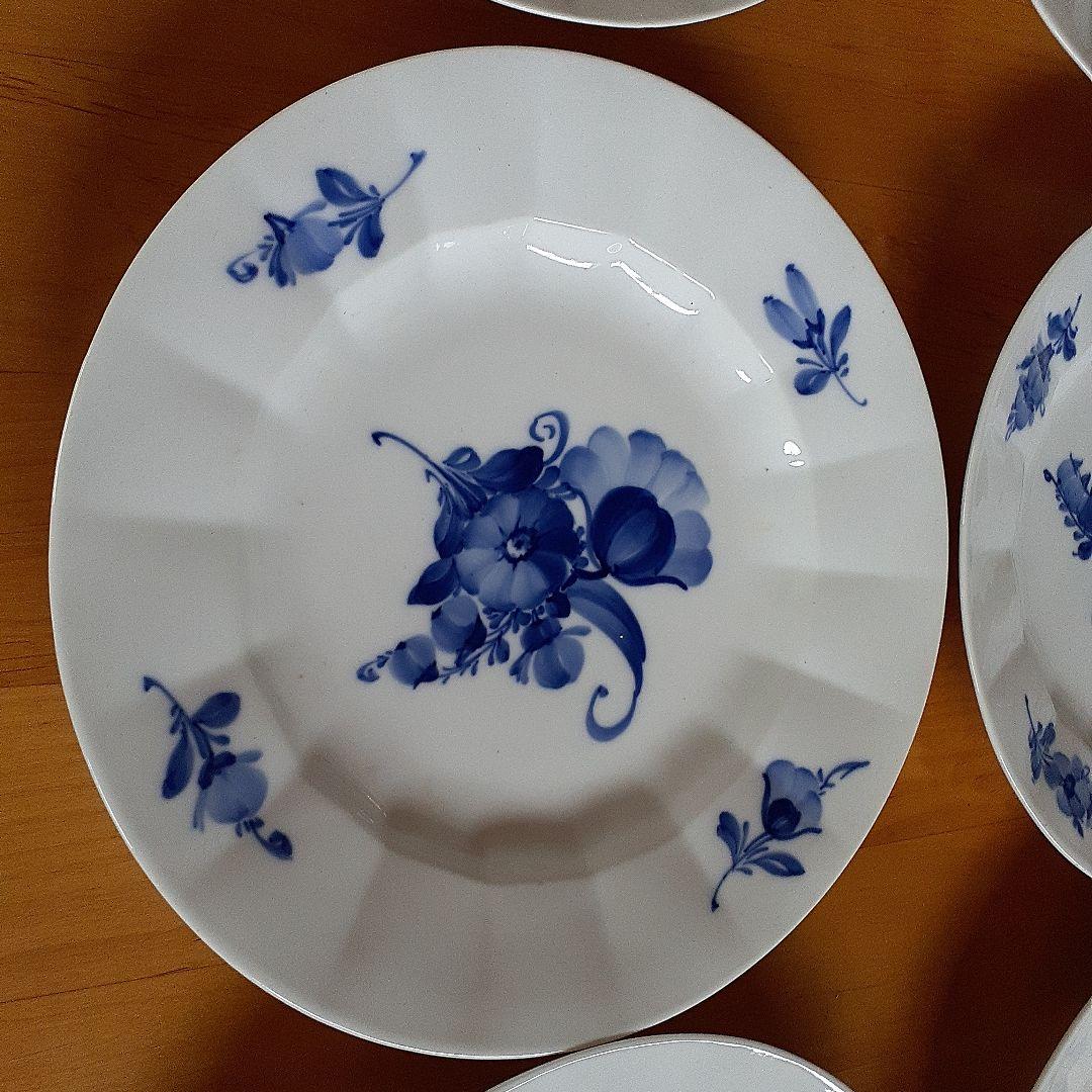 未使用　ロイヤルコペンハーゲン　ブルーフラワー　25cm プレート　6枚セット