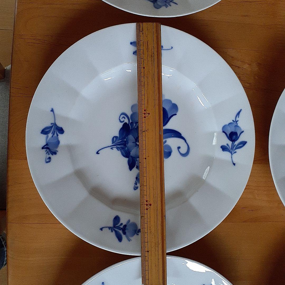未使用　ロイヤルコペンハーゲン　ブルーフラワー　25cm プレート　6枚セット
