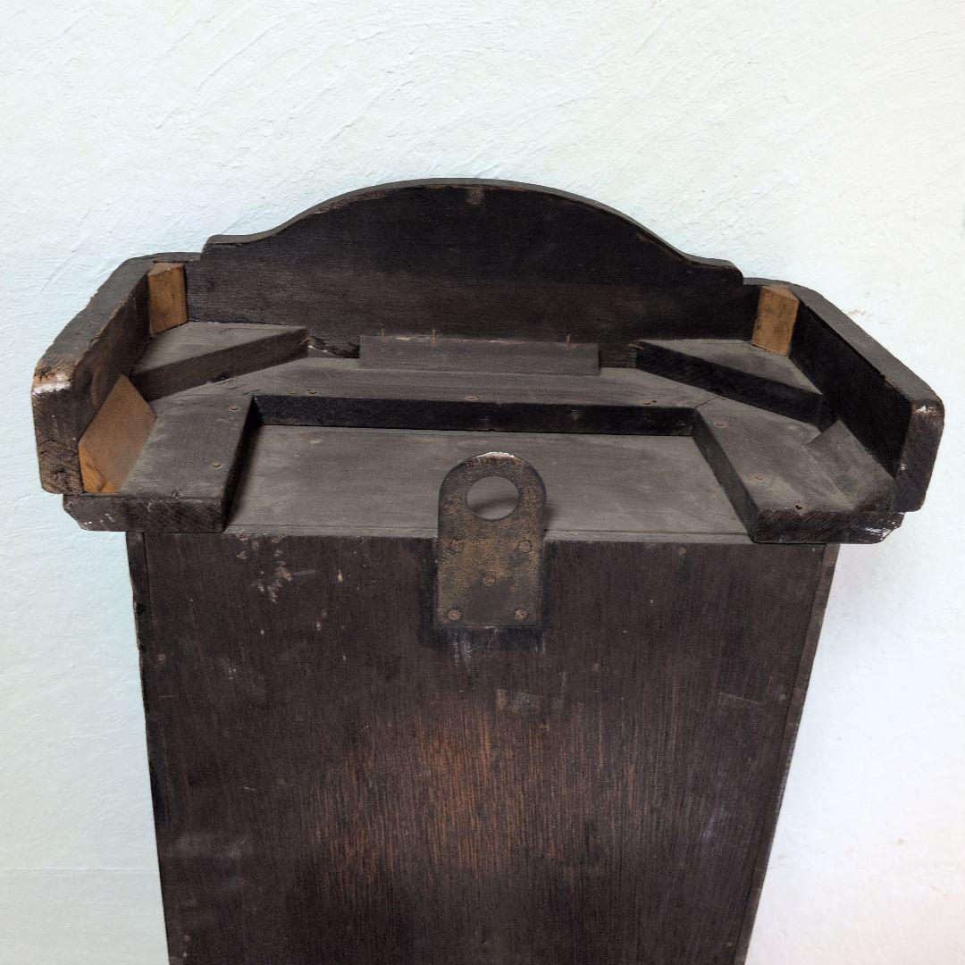 明治時計　ジャンク品　大型　振り子時計 　古時計　昭和レトロ　ゼンマイ時計