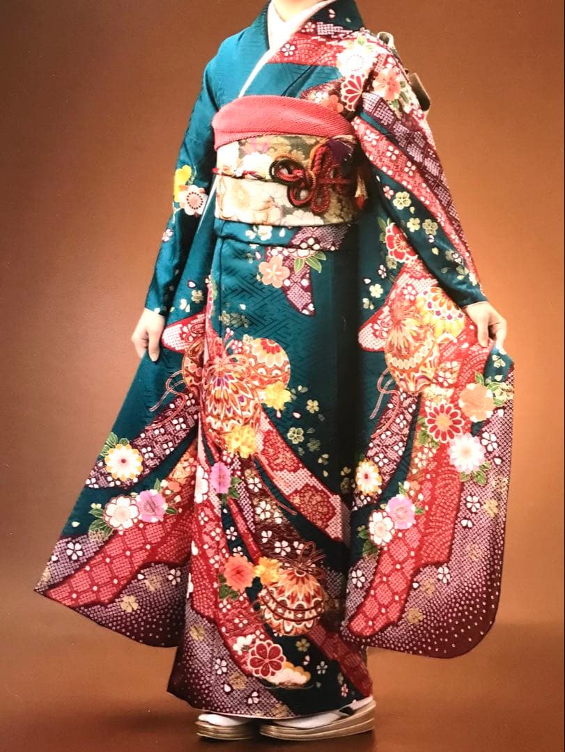 振袖フルセット　成人式　草履&バッグ　着付け小物付き