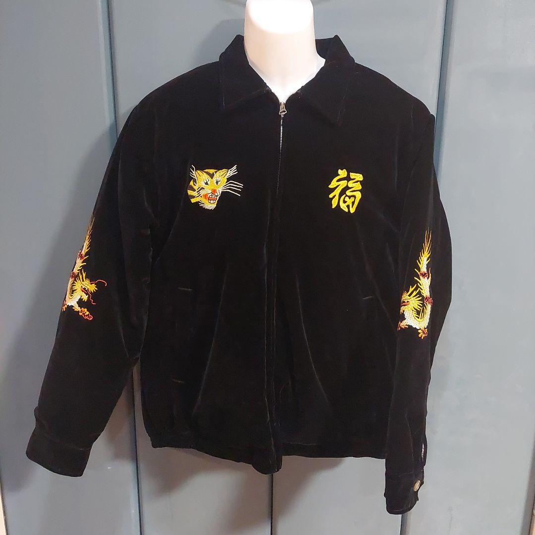 S*様 Houston 黒 ベルベット スカジャン 別珍　ヒューストン