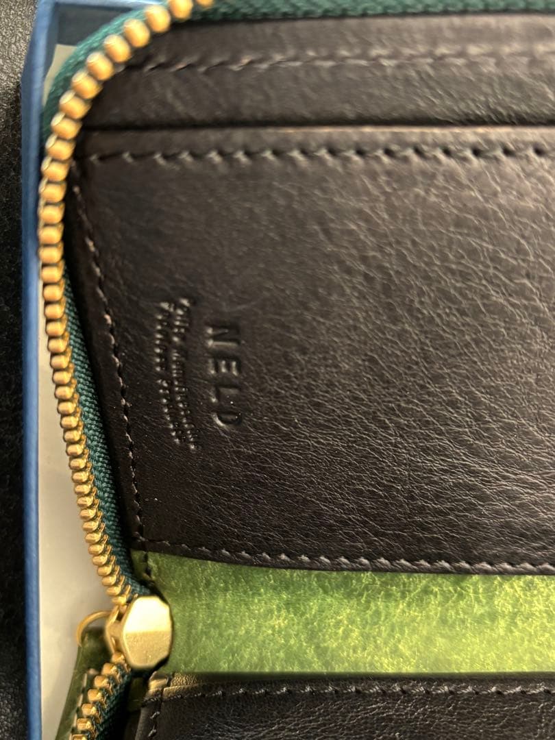 [新品未使用] NELD 財布　レザー　グリーン