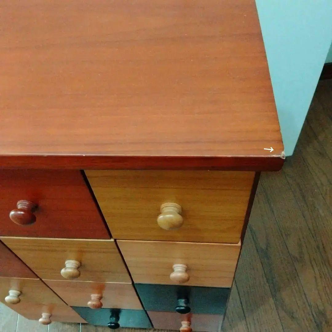 木のぬくもり♡多彩な色合いの木製チェスト♡ 引き出し/シェルフ　木製