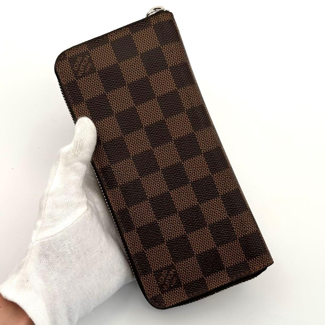 【極美品】ルイヴィトン ダミエ エベヌ ジッピーウォレット ヴェルティカル 財布