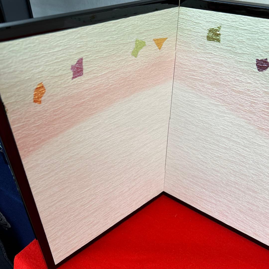 【403】雛祭り用 蝶模様の屏風11号