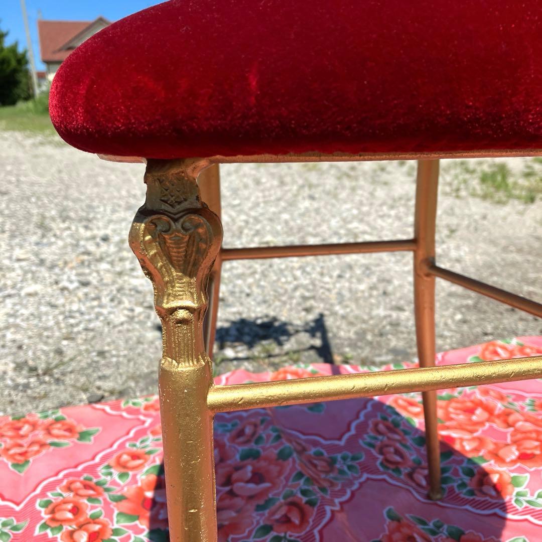 アンティーク クイーンの椅子 金の椅子 シンプル インテリア 装飾 希少