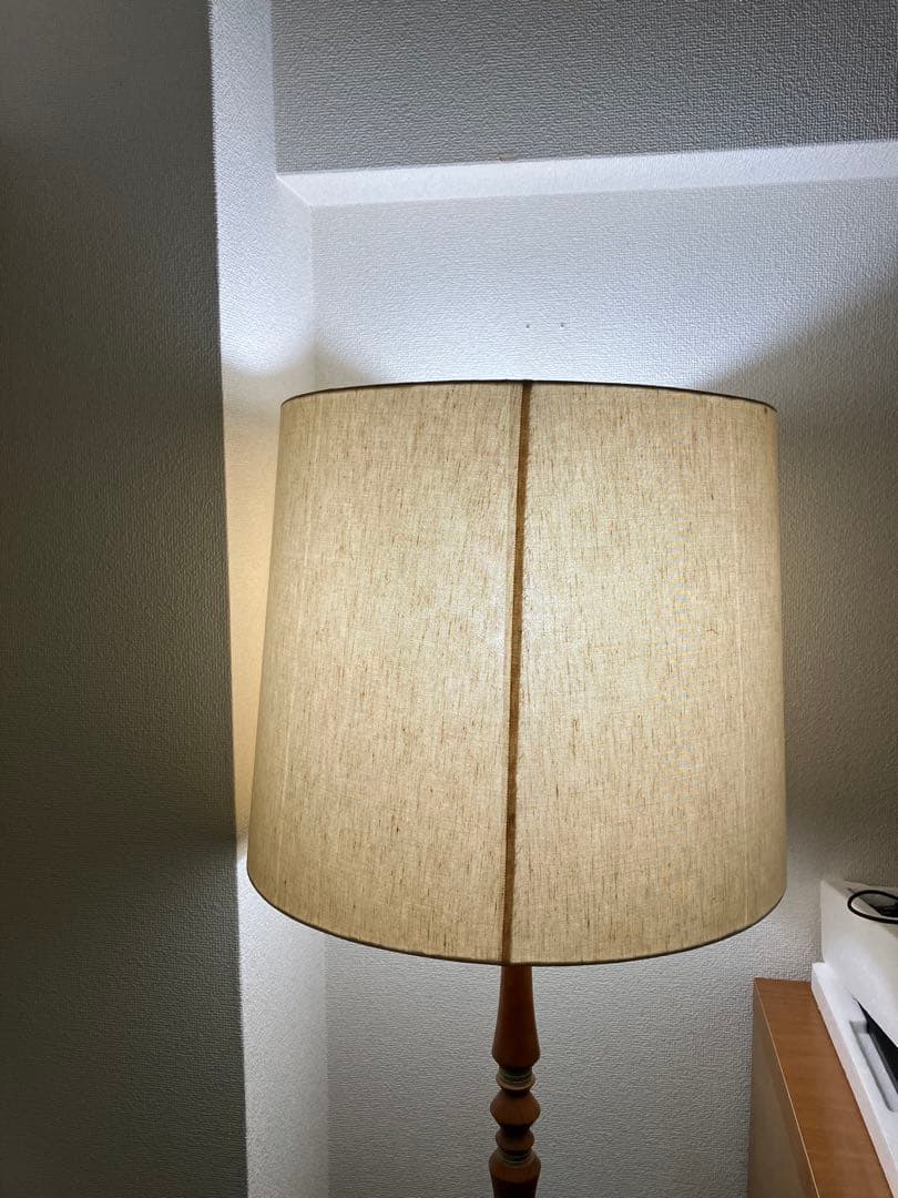 昭和レトロ スタンドライト 布シェードランプ フロアライト フロアスタンド