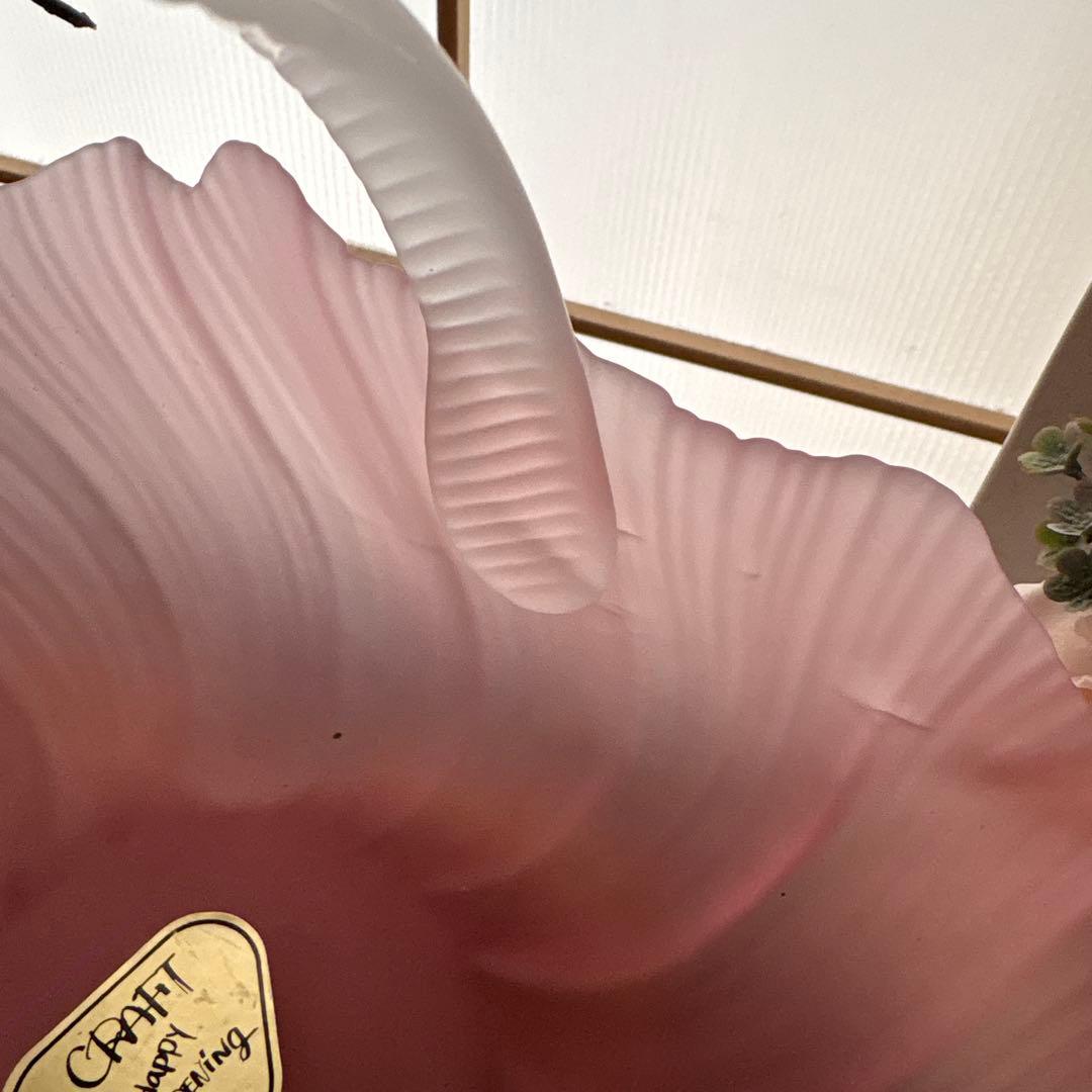 カメイガラス　ガラス籠バスケット