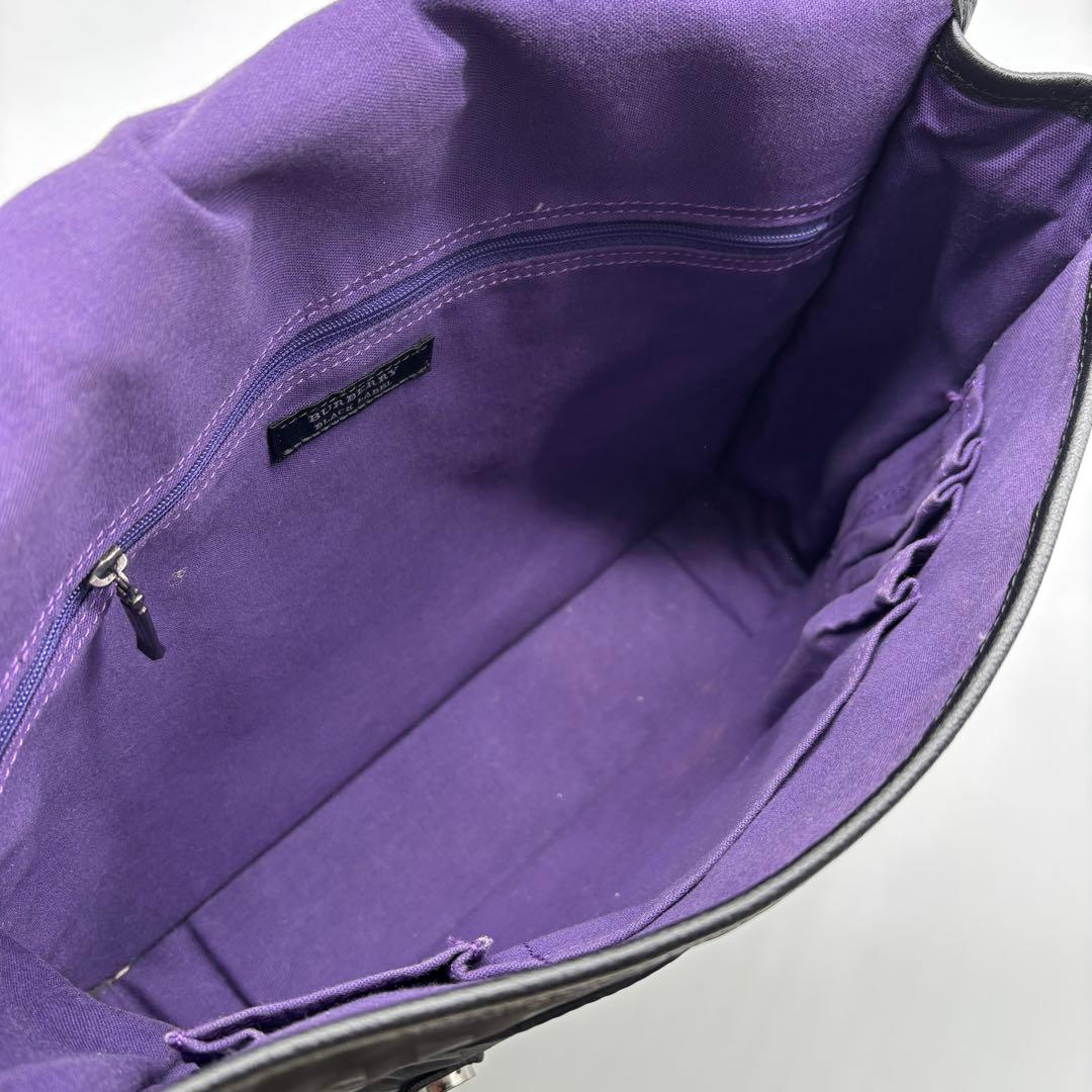 ✨極美品✨ バーバリー ブラックレーベル メッセンジャー ショルダー バッグ 黒