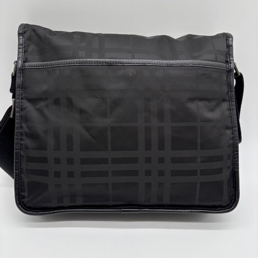 ✨極美品✨ バーバリー ブラックレーベル メッセンジャー ショルダー バッグ 黒