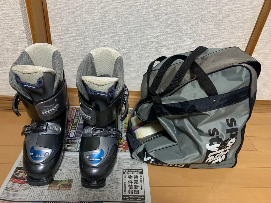 スキーブーツ 28cm KAZAMA 日本製　袋つき