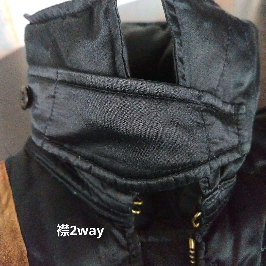 PALPH LAURENブラック ダウンフェザーコート ジャケット レディース