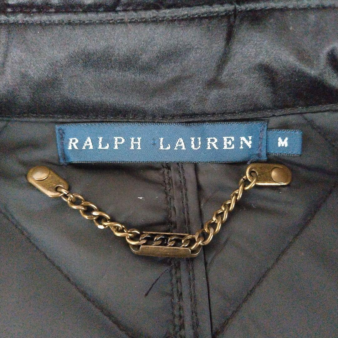 PALPH LAURENブラック ダウンフェザーコート ジャケット レディース