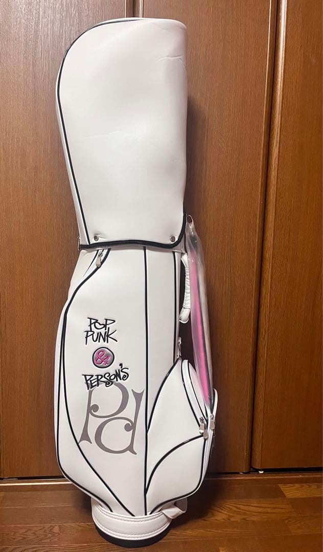 【新品未使用】PERSON'S レディース用　キャディーバッグ 白 ピンク 黒