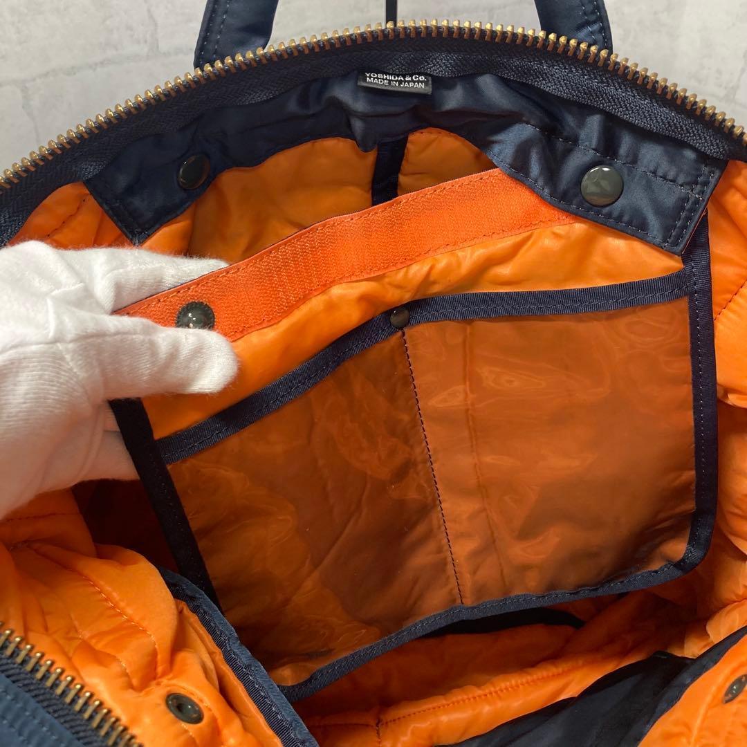 未使用級 新型 ポーター タンカー 2way ヘルメットバッグ アイアンブルー