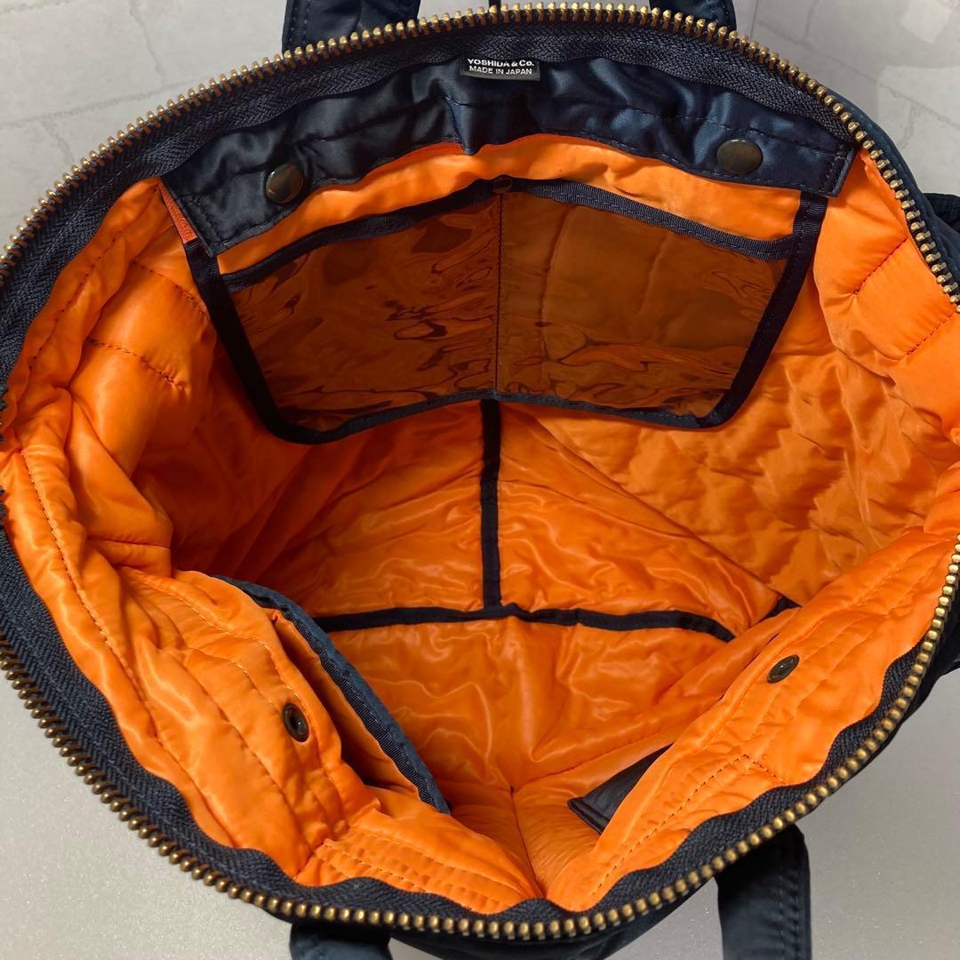 未使用級 新型 ポーター タンカー 2way ヘルメットバッグ アイアンブルー