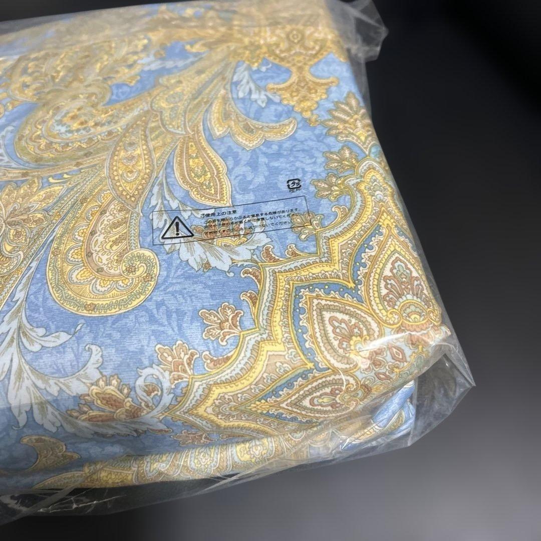 一　新品　掛けふとんカバーSL　あったか掛けふとんカバーSL　ブルー　柄あり