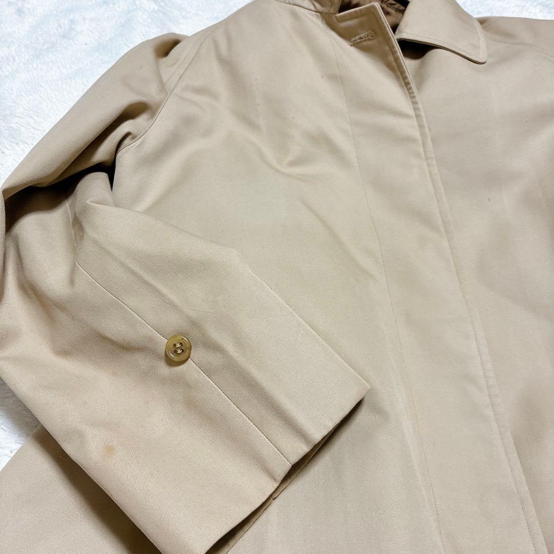 バーバリーズ　ステンカラー　ノバチェック　白タグ　ハニーベージュ　ライナー L