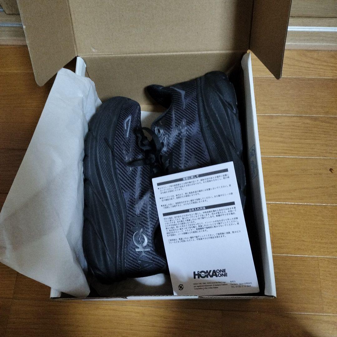 新品　Hoka ホカオネオネ クリフトン9 Black 24.5cm