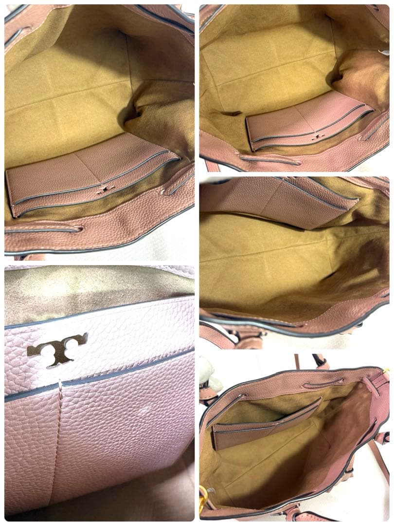 トリーバーチ トートバッグ　レザー　 マックグロー　ドローストリング　サッチェル