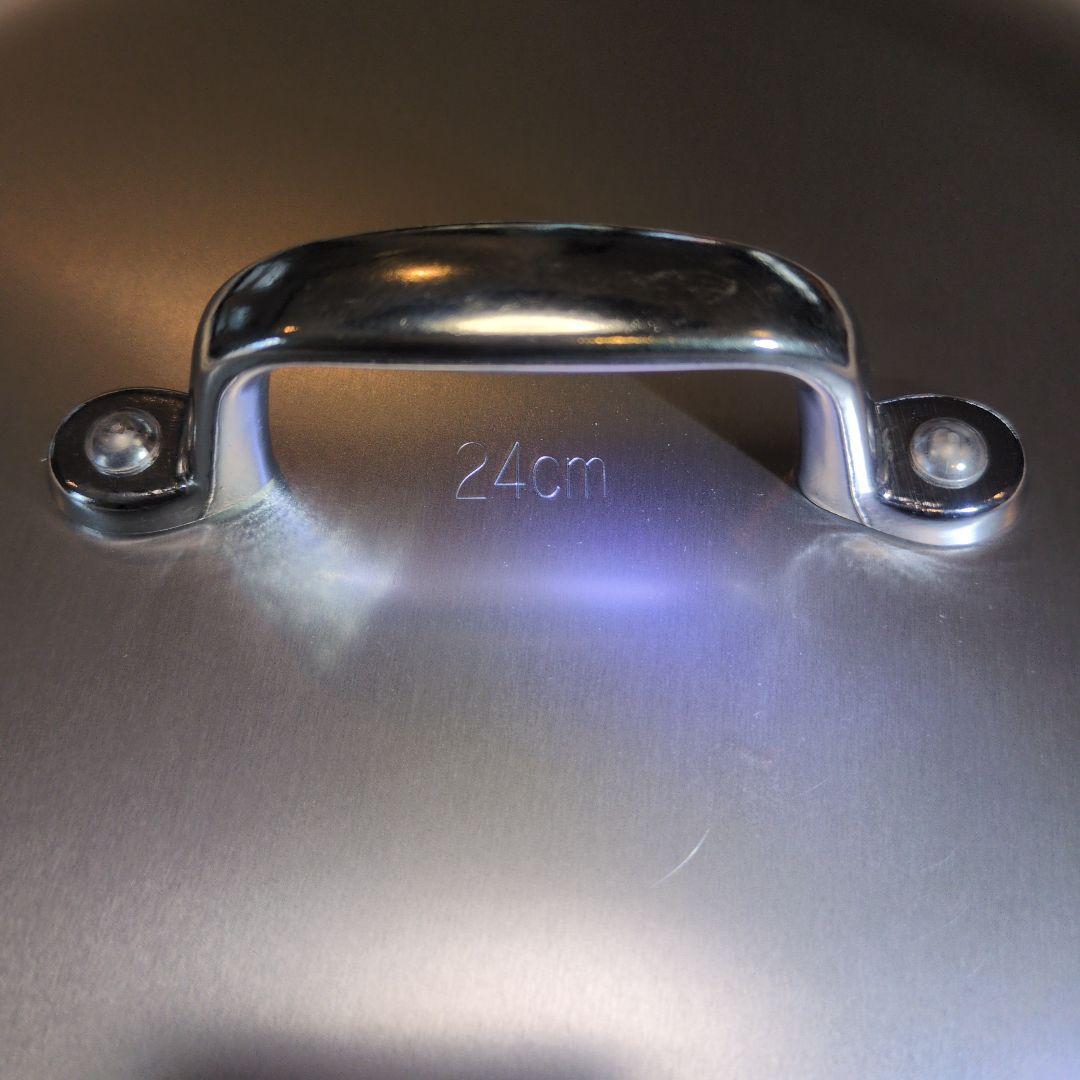 新品未使用品 アルミニウム製 24cm 寸胴鍋