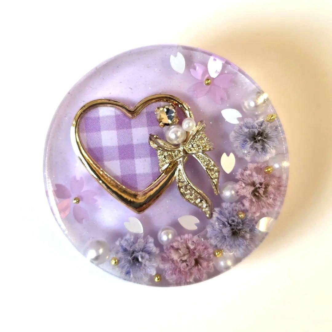 もちもち　レジンヘアゴム　 ヘアアクセサリー　丸　約３.5cm