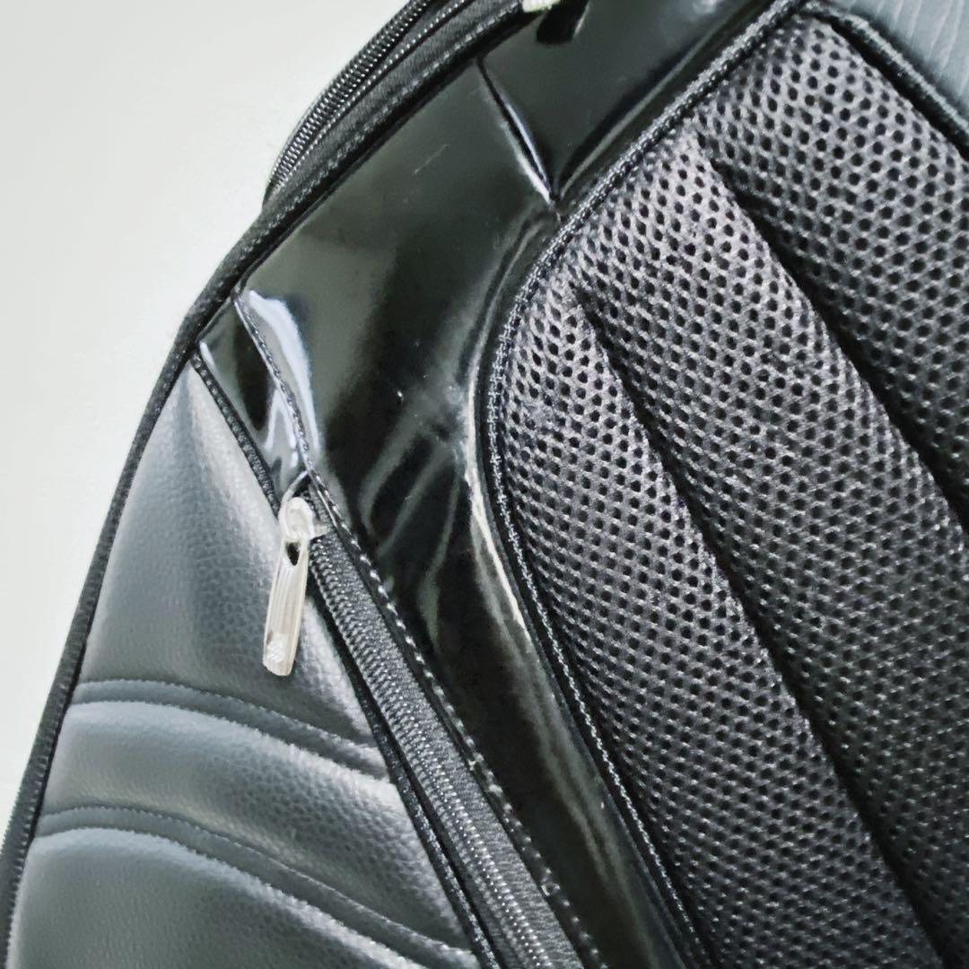 adidas アディダス　キャディバッグ　オールブラック　黒　ロゴ　9型　軽量