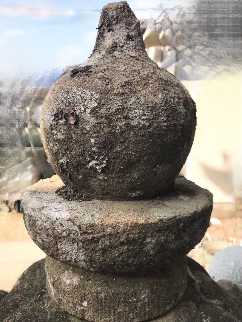 【天然自然石・時代春日石灯篭・茶庭灯篭】庭石オブジェ置物箱庭ガーデニング造園彫刻