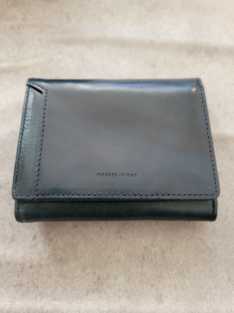 master-piece コンパクトウォレット(三つ折り)ブルー