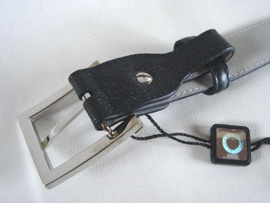 新品未使用品 BVLGARI ブルガリレザーベルト ブラック