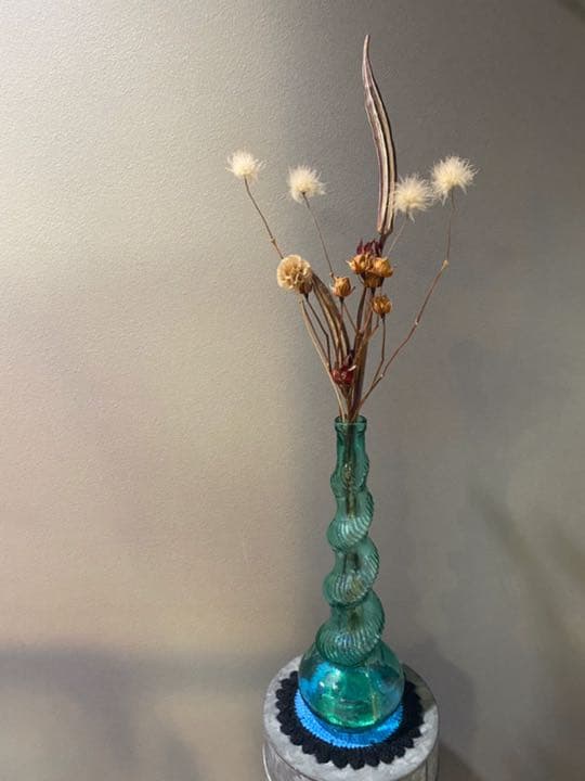 アンティーク ビンテージ 40s 50s フラワーベース 小瓶 ボトル ねじれ