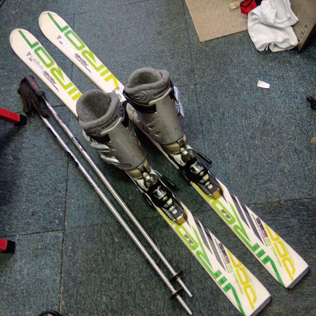 150cmFISCHER メンテナス済 靴25cmストック付