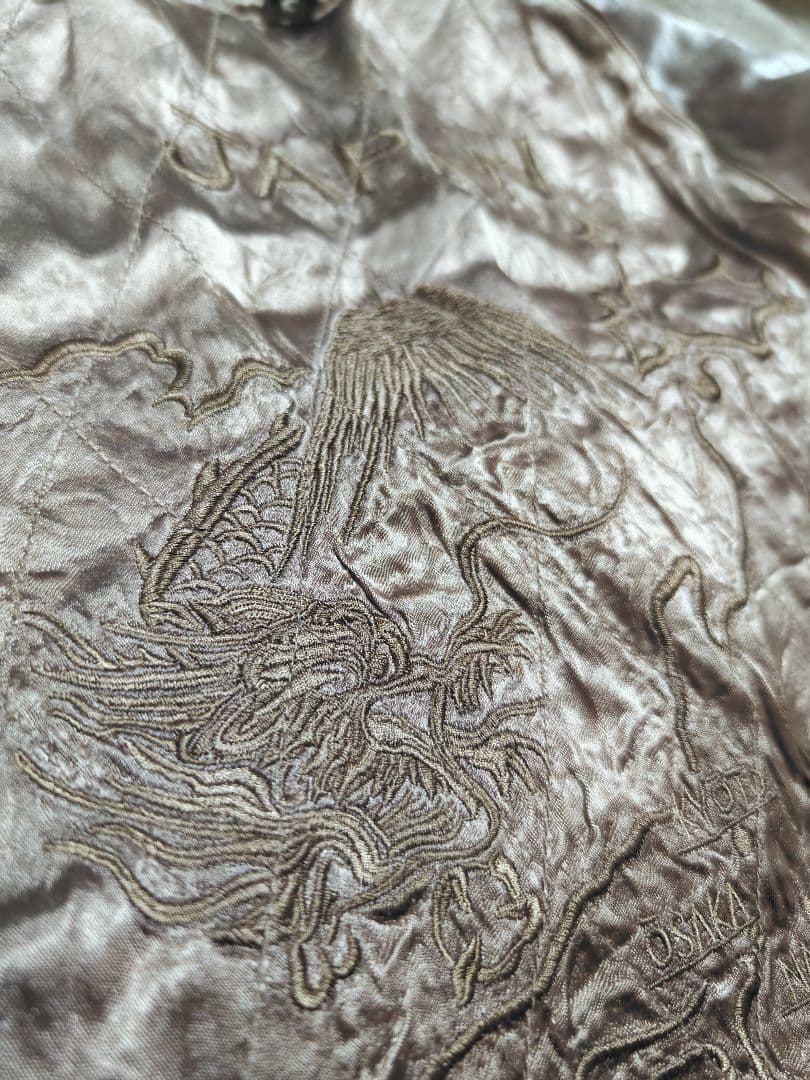 WJK スカジャン 2面用 日本限定 ワシ unisex レーヨン 富士山刺繍