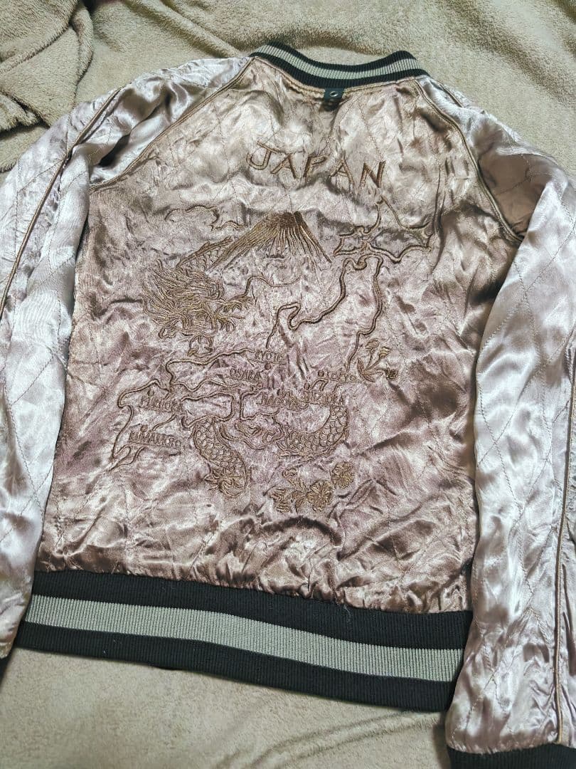 WJK スカジャン 2面用 日本限定 ワシ unisex レーヨン 富士山刺繍